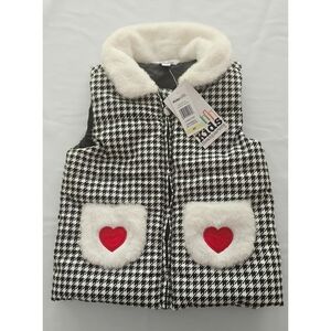 Kids Headquarters Black and White Houndstooth Vest
